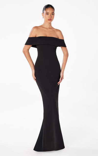 INEZ OFF THE SHOULDER MAXI DRESS