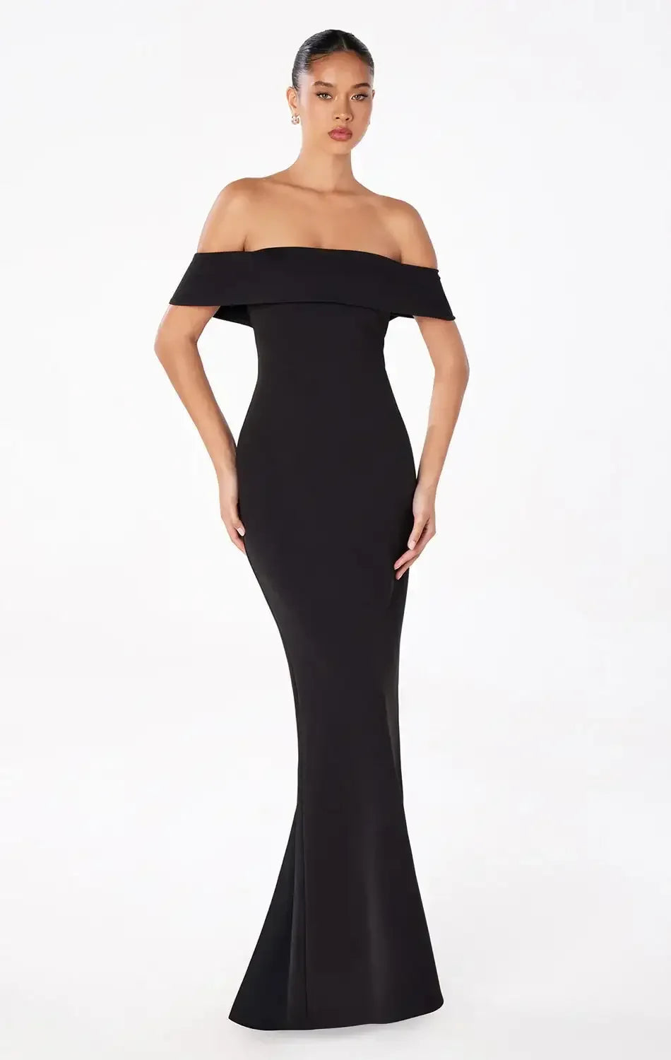 INEZ OFF THE SHOULDER MAXI DRESS