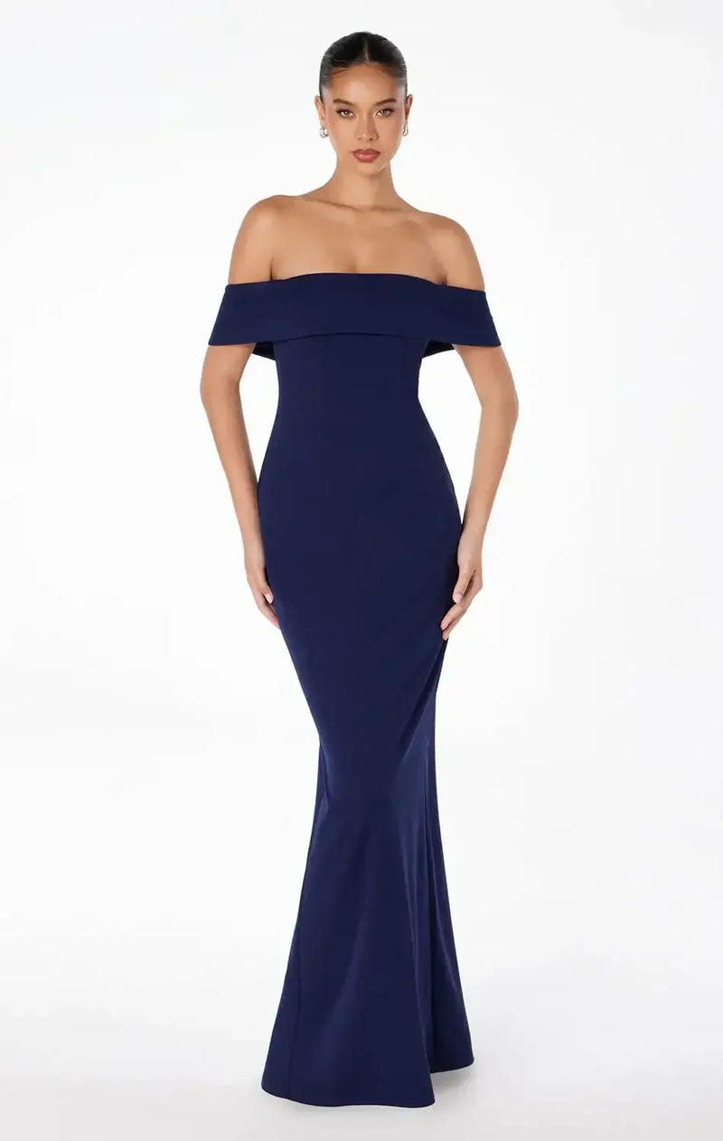 INEZ OFF THE SHOULDER MAXI DRESS