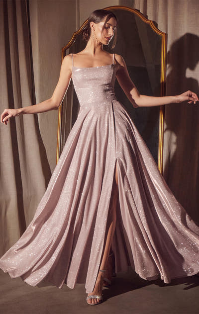Eileen Gown - Elegant Shimmer Drape Formal Dress