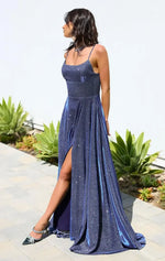 Eileen Gown - Elegant Glittery Drape Formal Dress