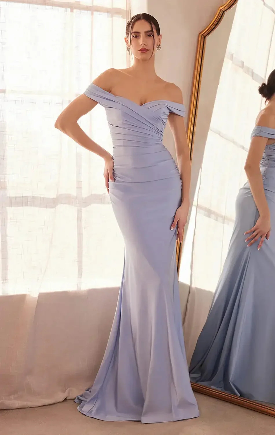 Tinsley Gown - Off-the-Shoulder Long Dress
