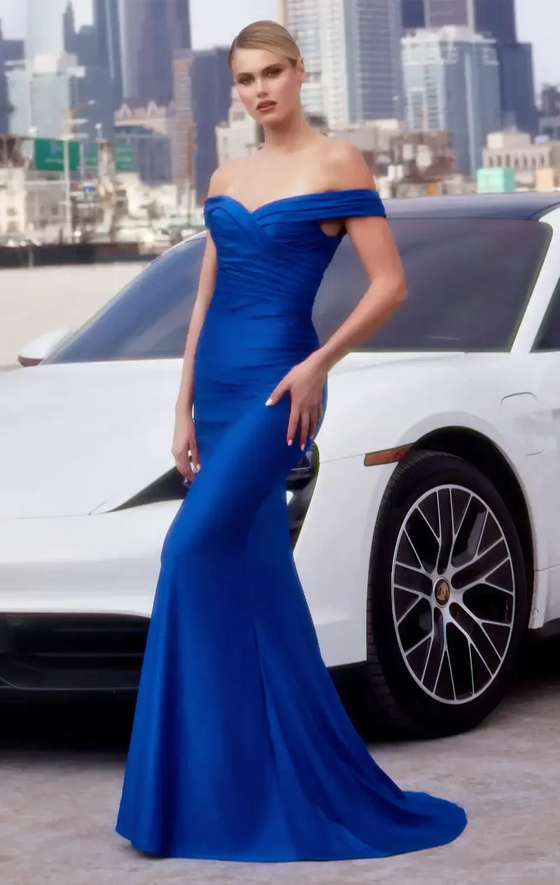 Tinsley Gown - Off-the-Shoulder Long Dress