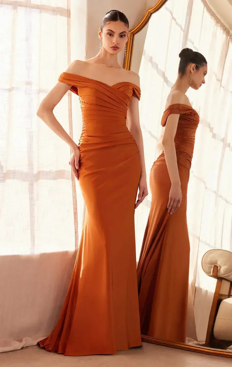 Tinsley Gown - Off-the-Shoulder Long Dress