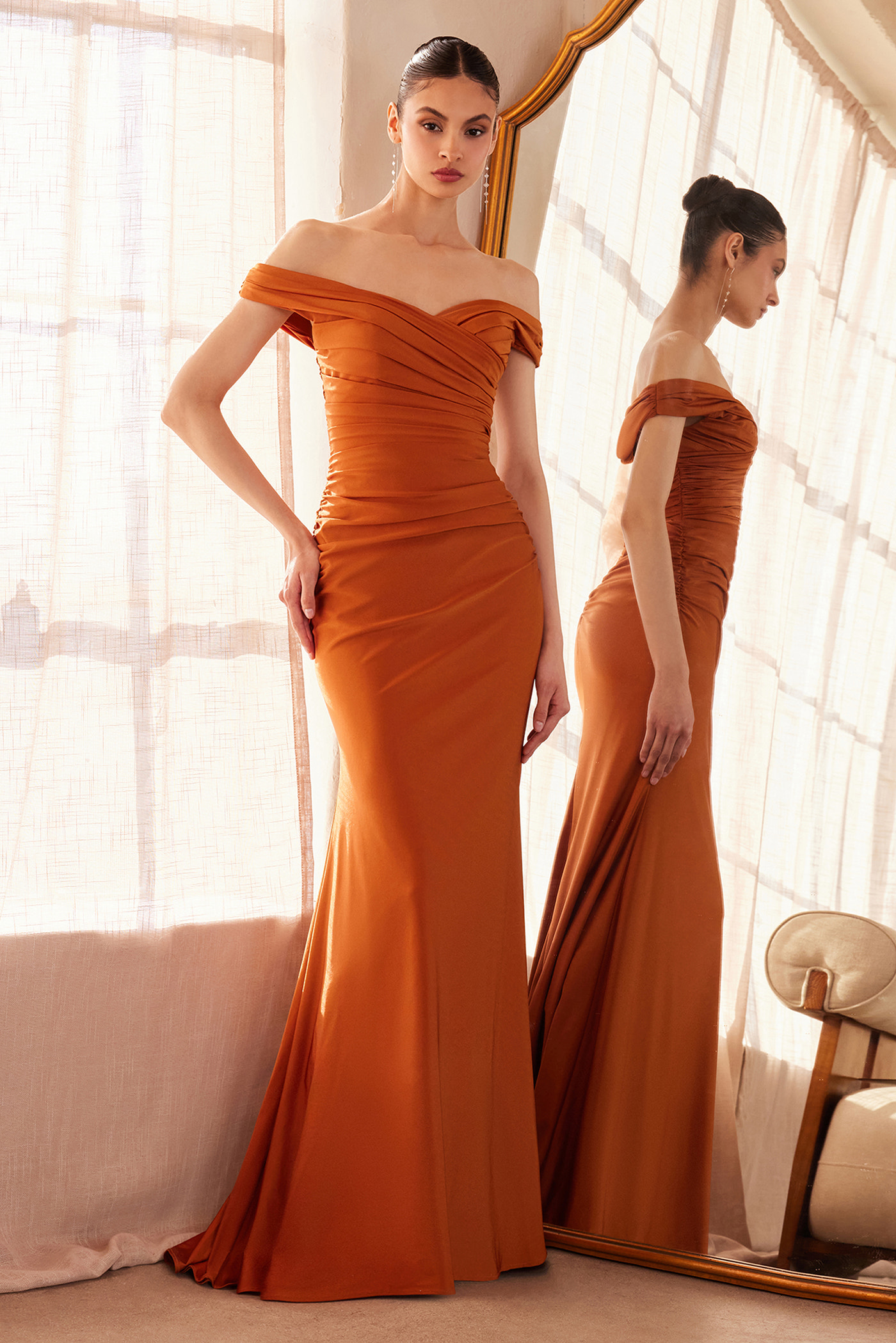 Tinsley Gown - Stretch Off-the-Shoulder Dress