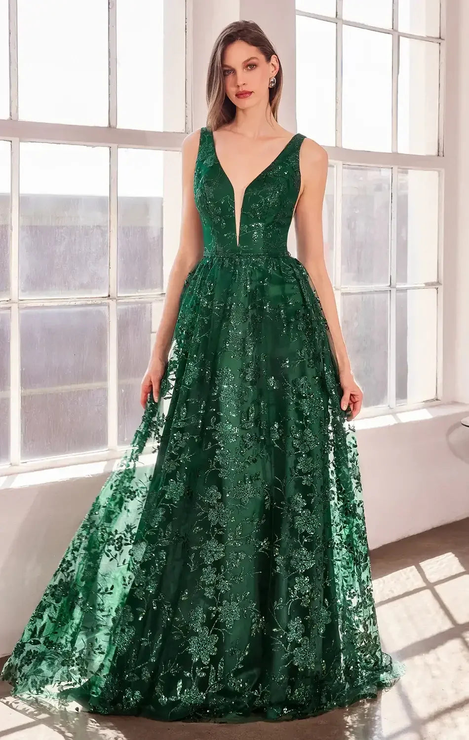 ARIELLE GLITTER TULLE GOWN