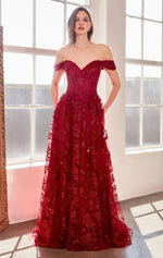 Veronica Gown - Glitter Print Long A-line Dress