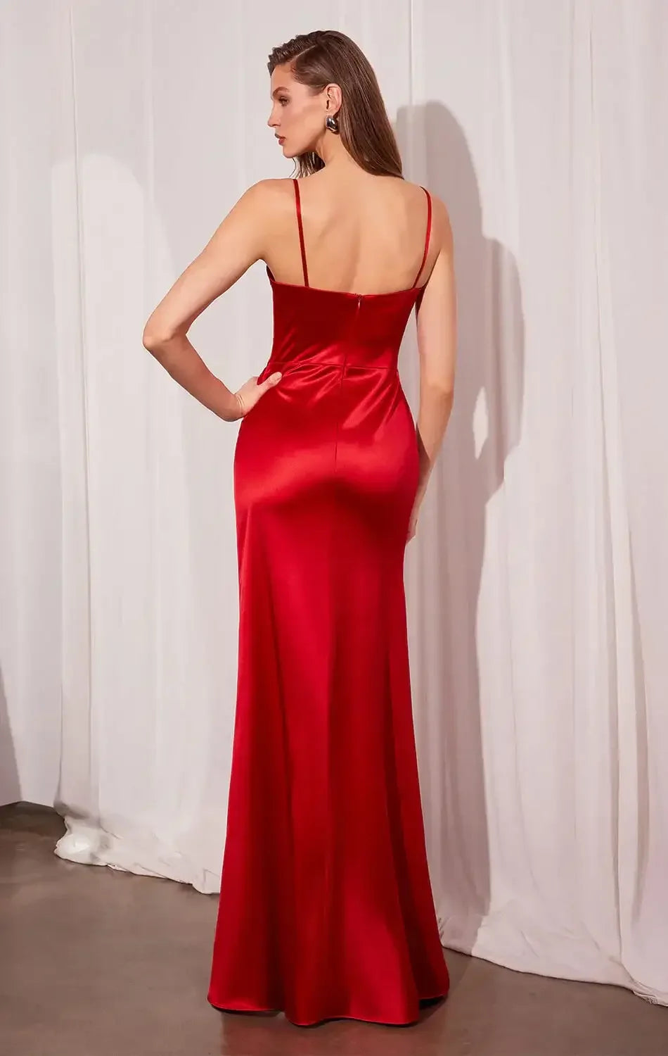 Liv Maxi Dress - Corset Style Long Satin Dress