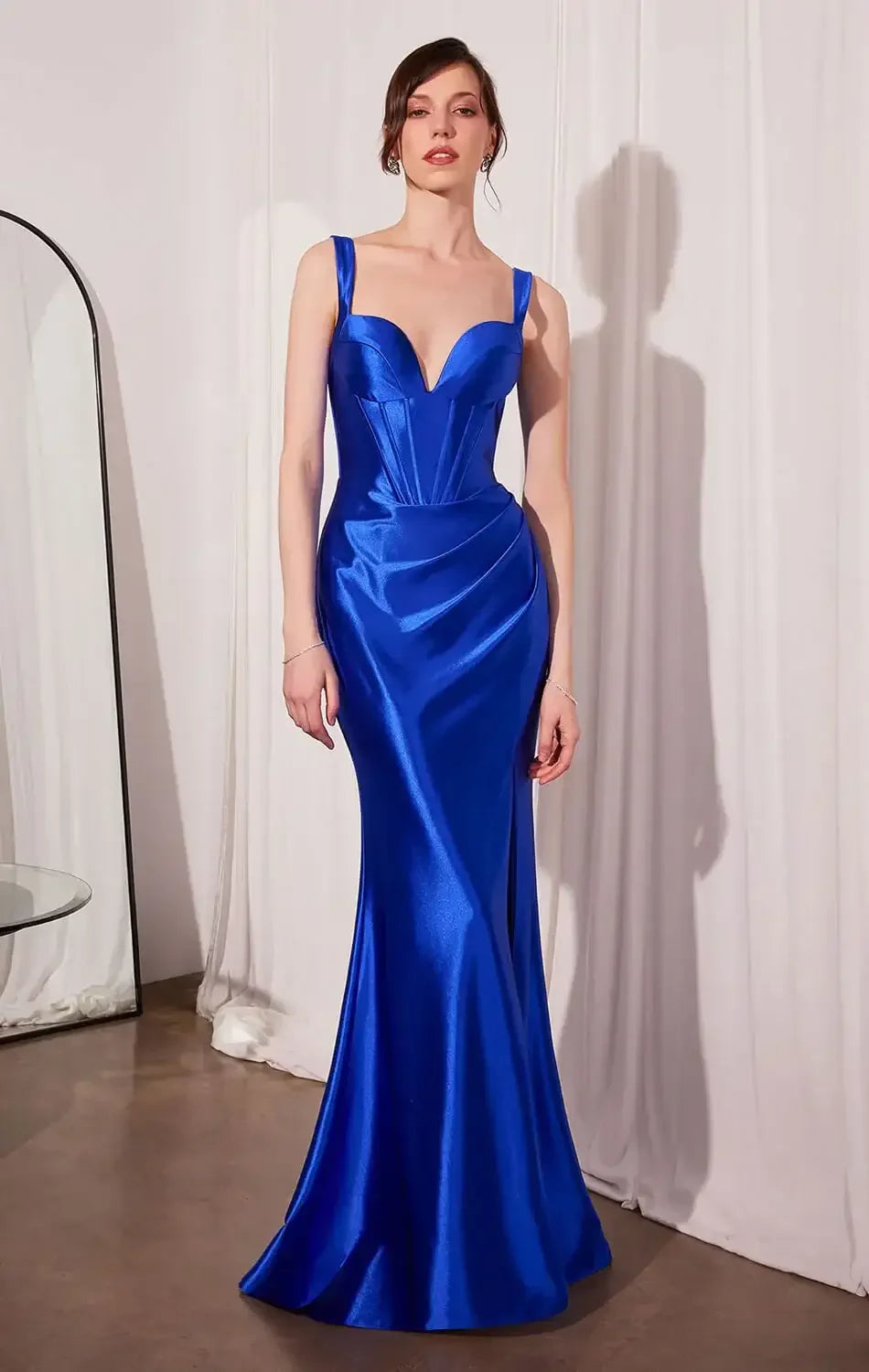 Gina Maxi Dress - Satin Bustier Long Dress