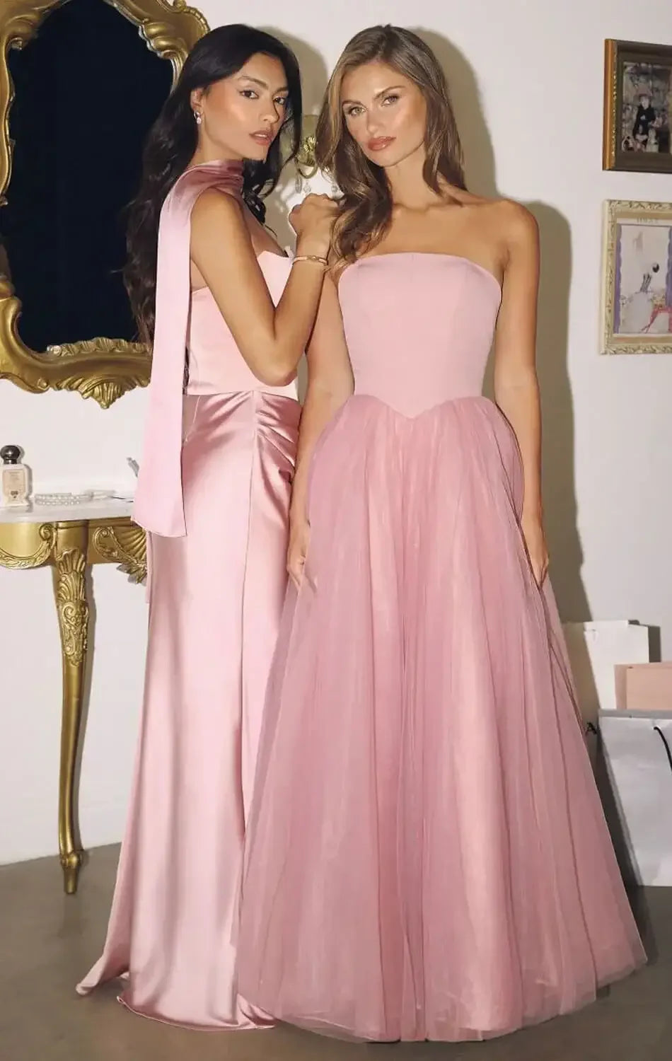 OPHELIA GOWN - STRAPLESS A-LINE DRESS WITH BOW