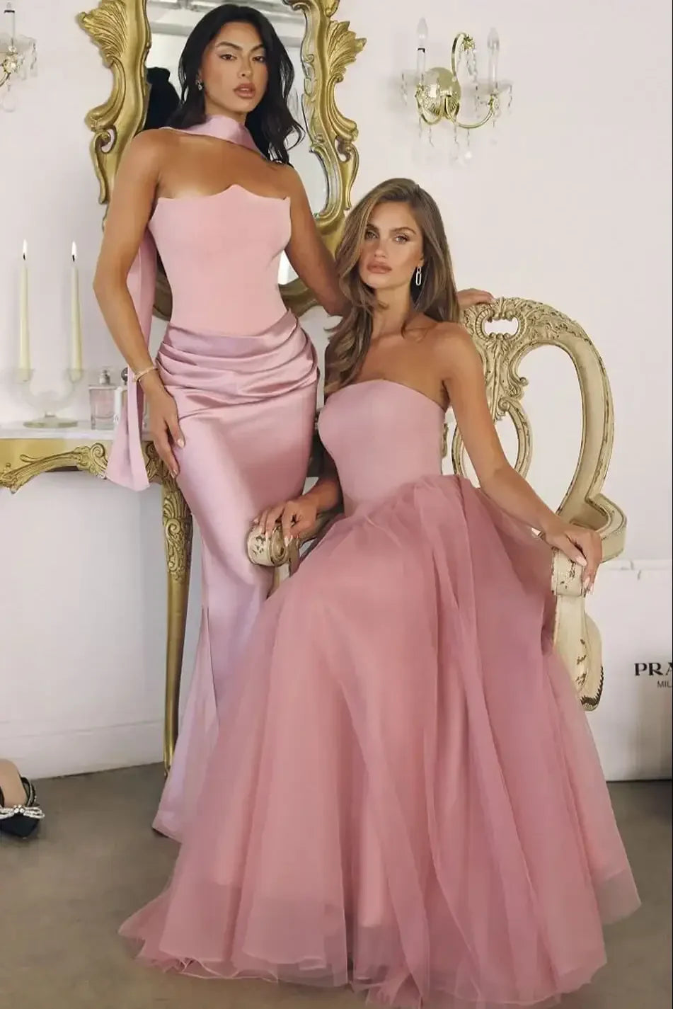 OPHELIA GOWN - STRAPLESS A-LINE DRESS WITH BOW