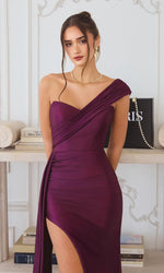 MAURA GOWN - DRAPED ONE SHOULDER DRESS