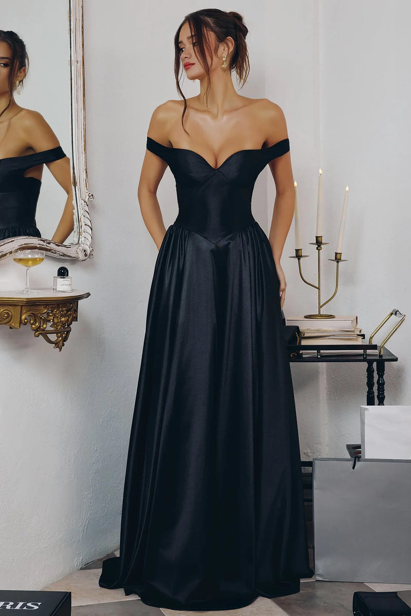 Trista Gown - Satin A-line Dress