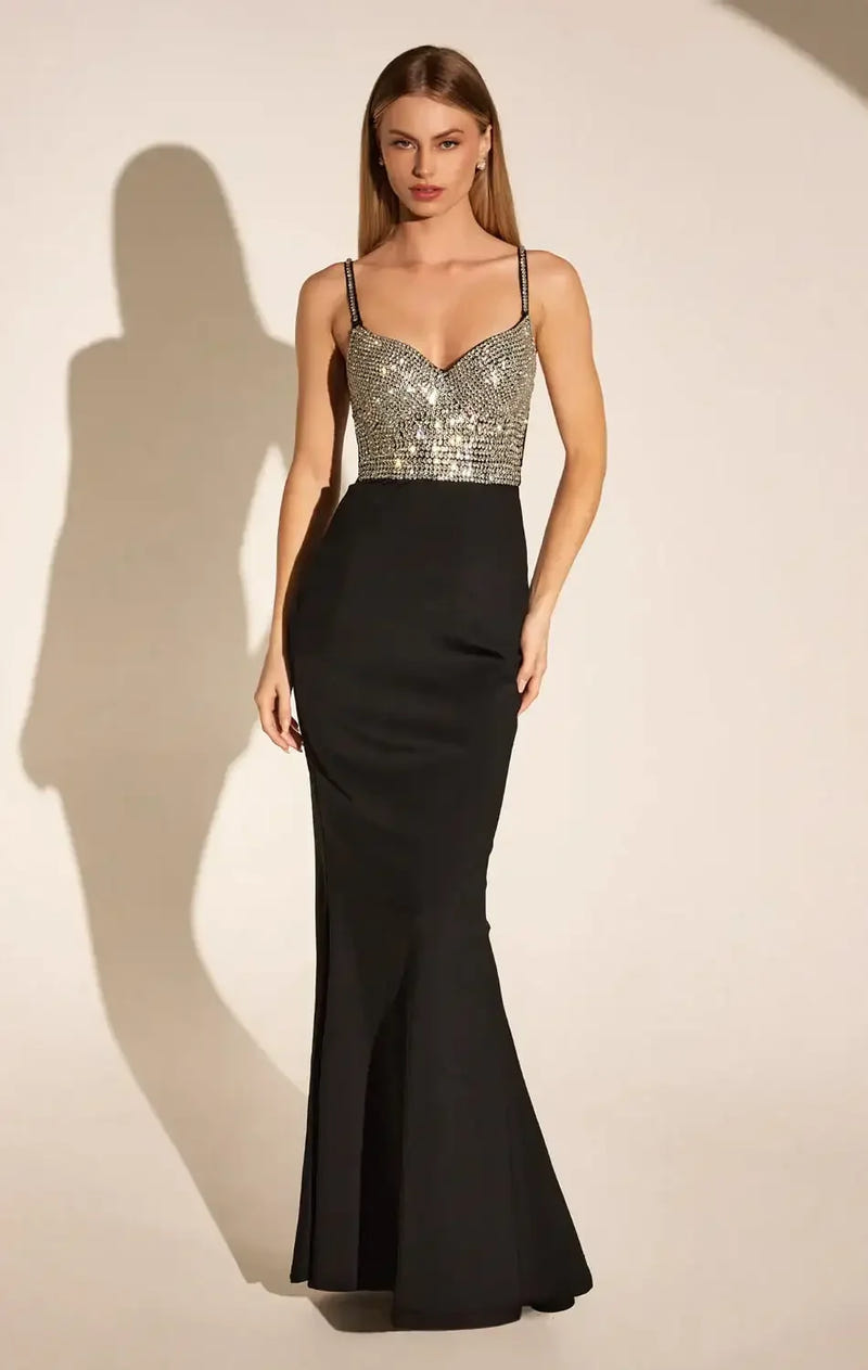 BODHI CRYSTAL BODICE MAXI DRESS