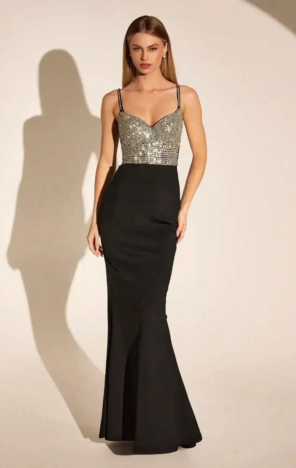 BODHI CRYSTAL BODICE MAXI DRESS