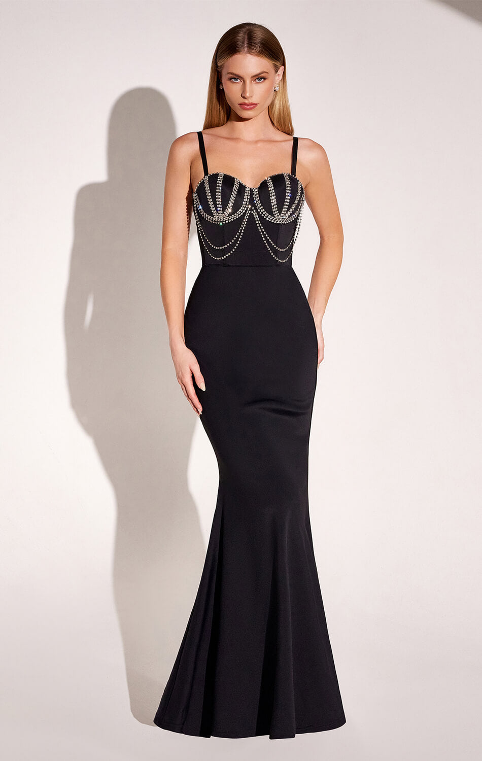 Lady Black Tie - Roxy Embellished Maxi Dress