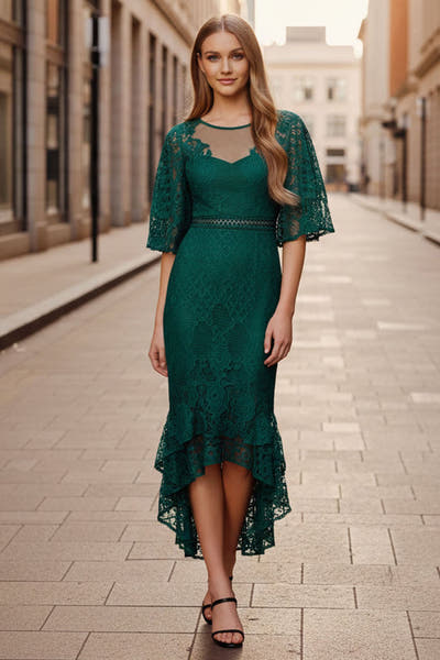 Reyna Dress - Emerald