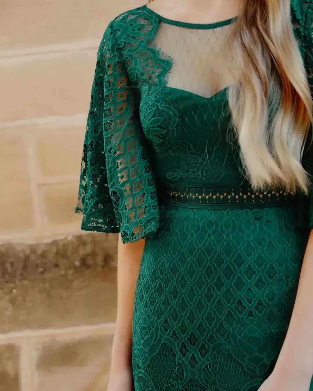Reyna Dress - Emerald
