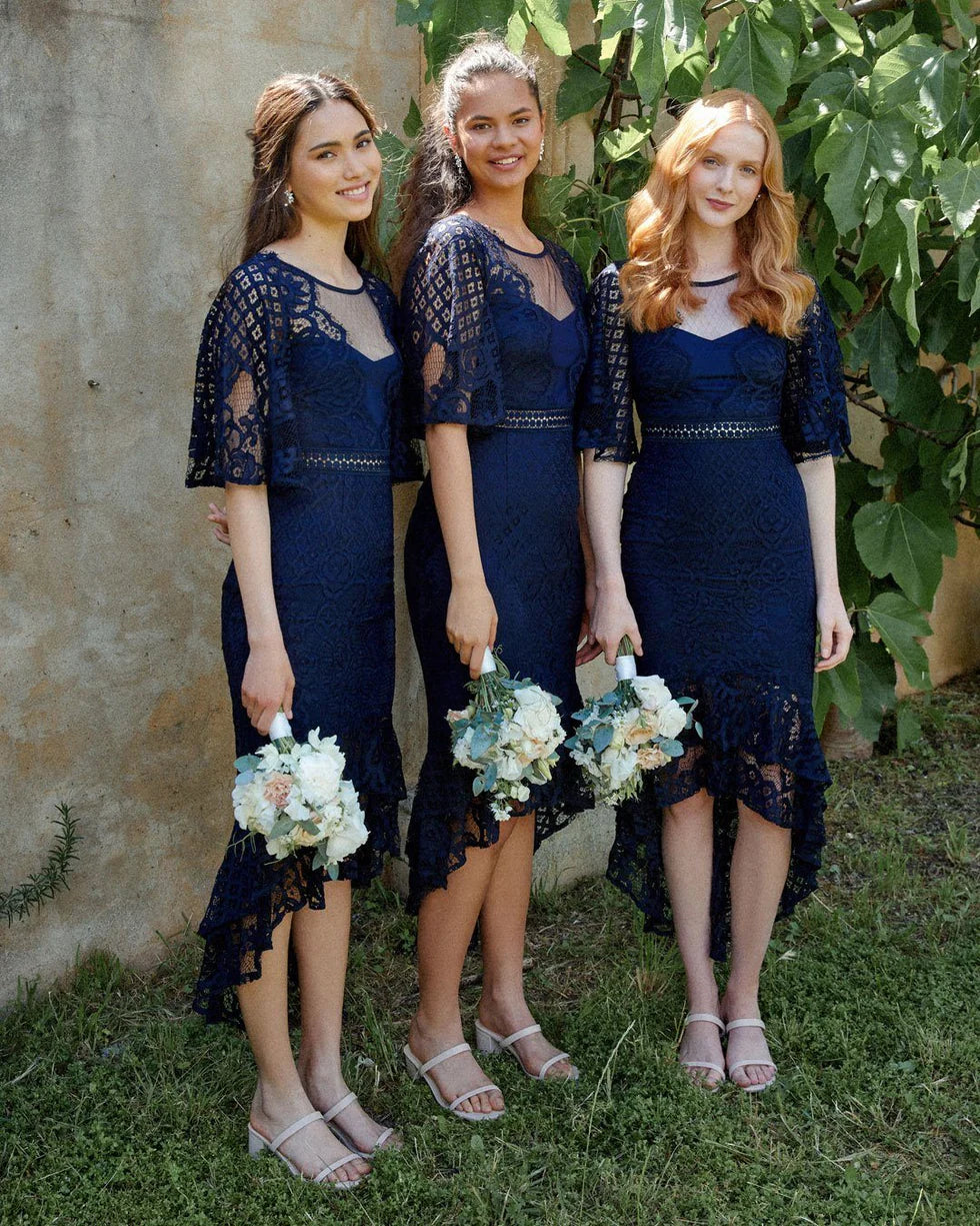 Lady Black Tie - Reyna Dress - Navy Blue - Size 4 Lady Black Tie - Reyna Dress - Navy Blue - Size 4