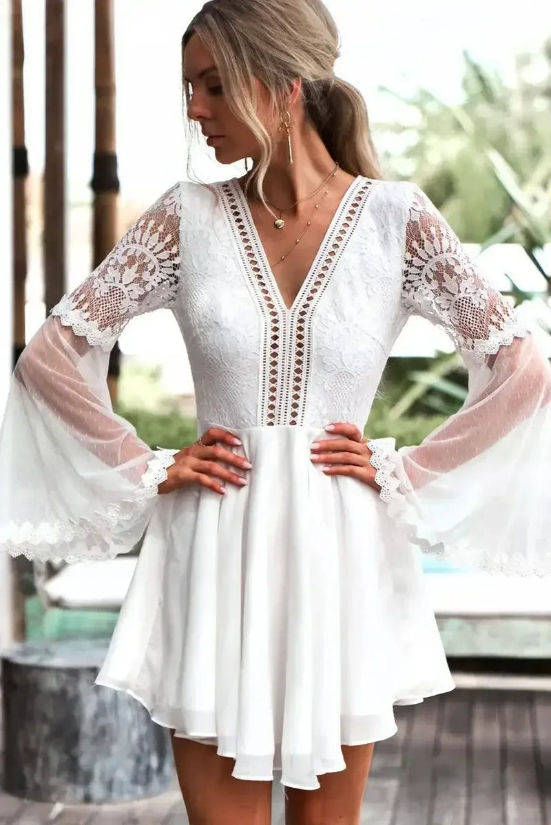 Bethany Dress - White
