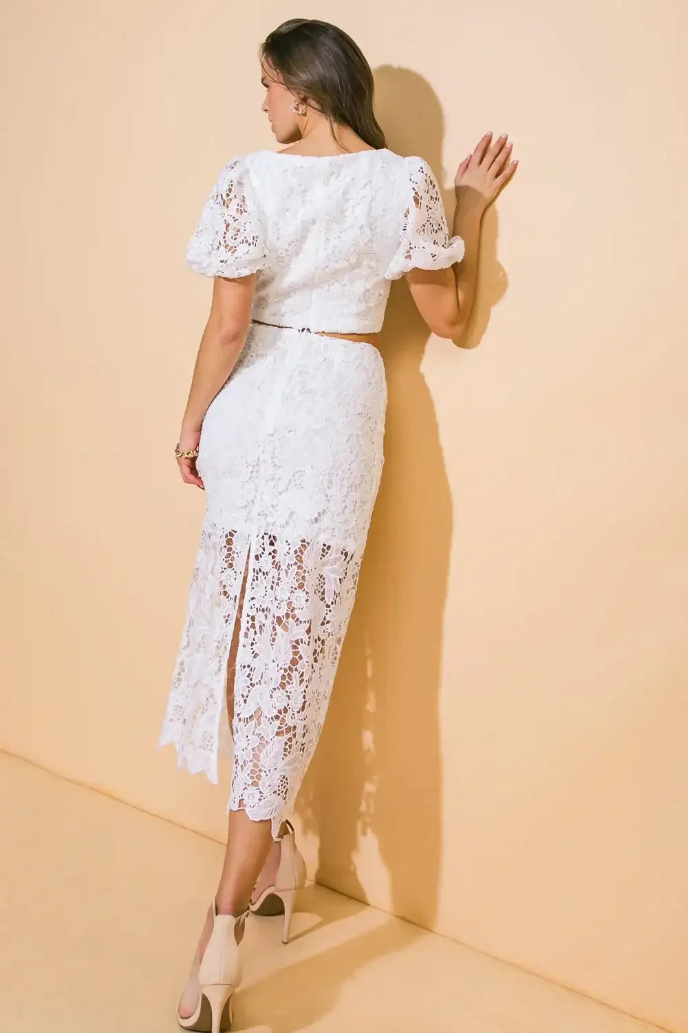 LACE REVERIE TOP & SKIRT SET