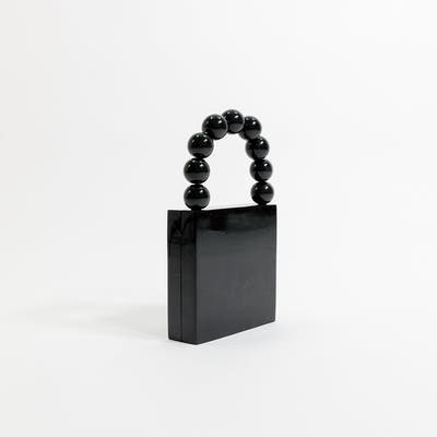 Twinkling Noir Mosaic Clutch