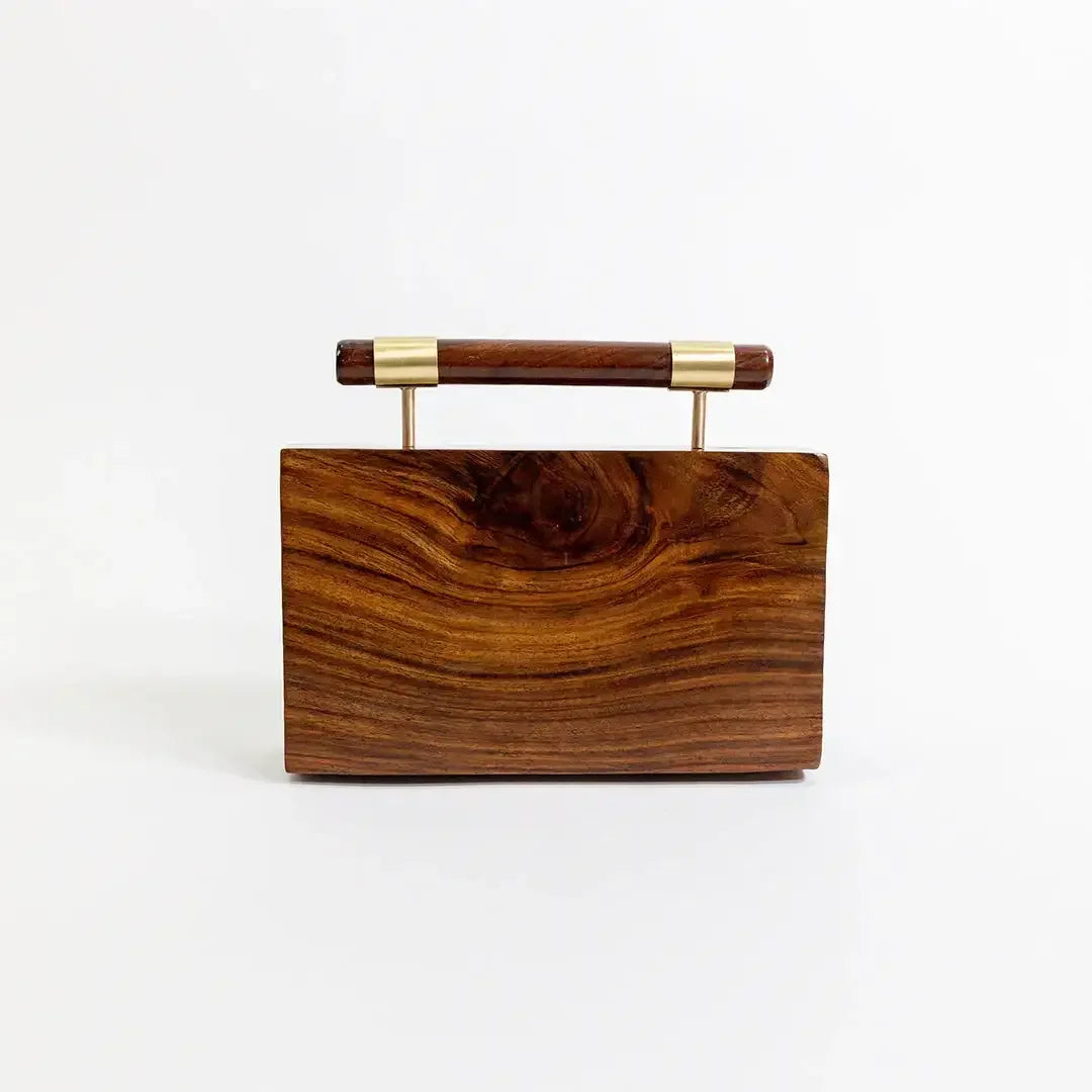 Brasswood Briefcase Clutch
