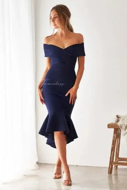 Brienne Dress - NAVY