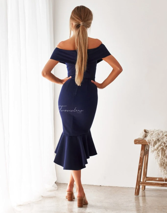 Lady Black Tie - Brienne Dress - Navy - Size 14 Lady Black Tie - Brienne Dress - Navy - Size 14