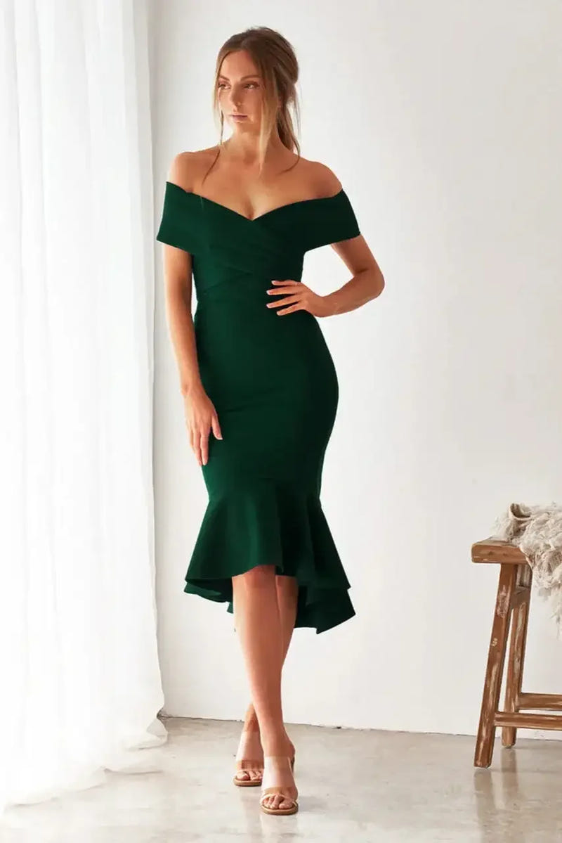 Brienne Dress - Emerald