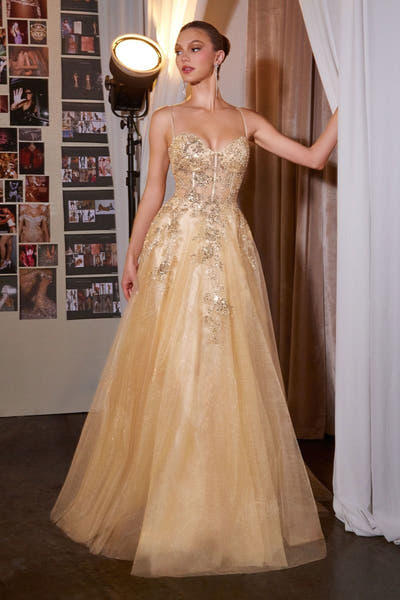Edith Gown - Glitter Tulle A-Line Formal Dress