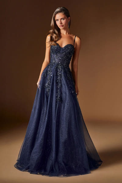 Edith Gown - Glitter Tulle A-Line Formal Dress