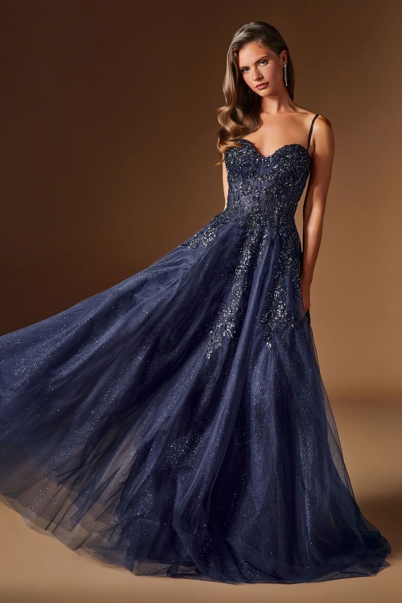 Edith Gown - Glitter Tulle A-Line Formal Dress