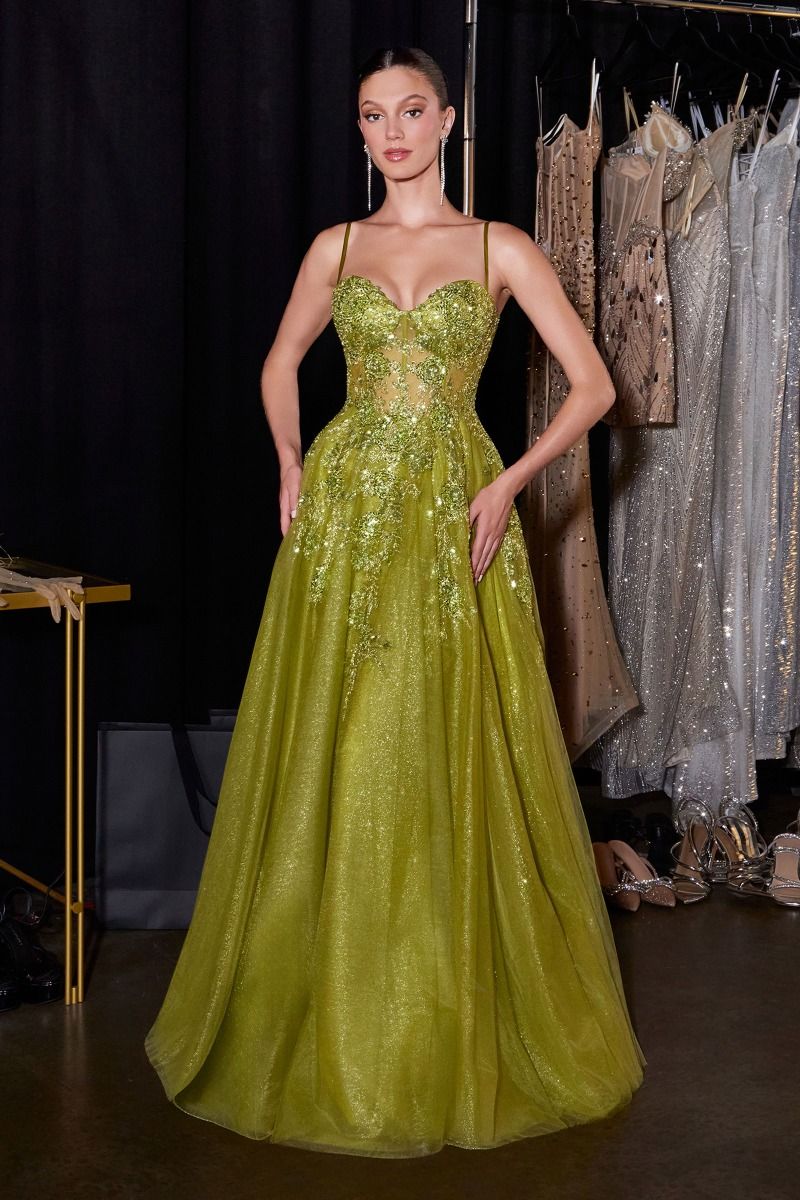 Edith Gown - Glitter Tulle A-Line Formal Dress