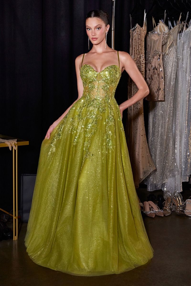 Edith Gown - Glitter Tulle A-Line Formal Dress