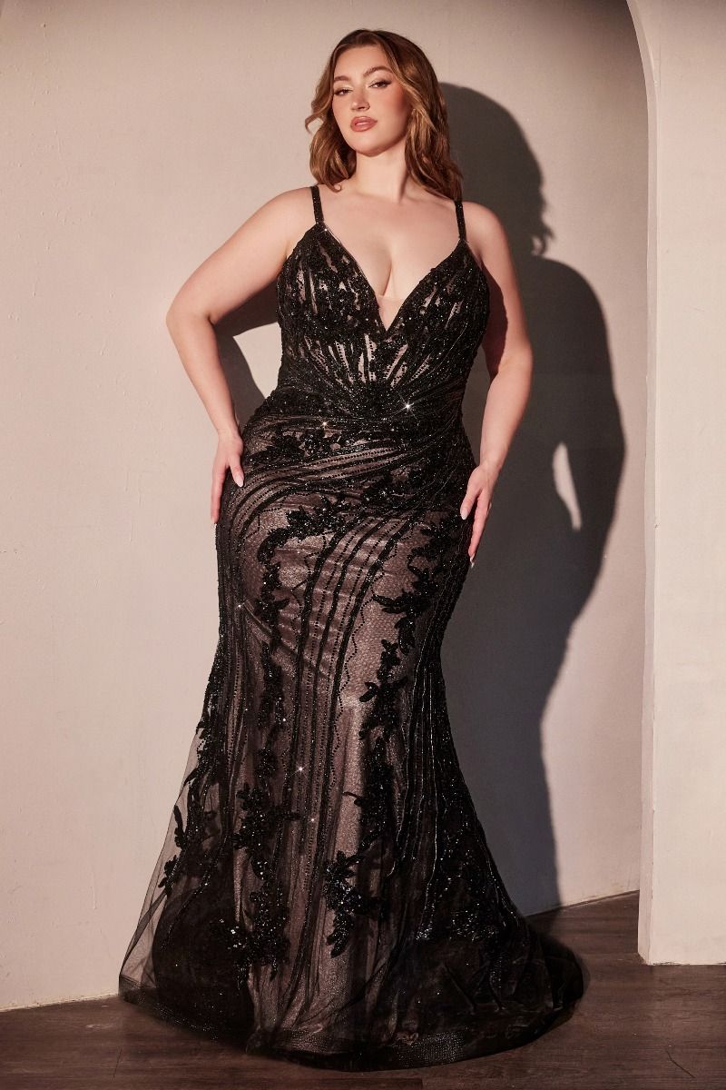 Lady Black Tie - Eliza Gown - Lace Embellished Fitted Gown - Size 4 Lady Black Tie - Eliza Gown - Lace Embellished Fitted Gown - Size 4