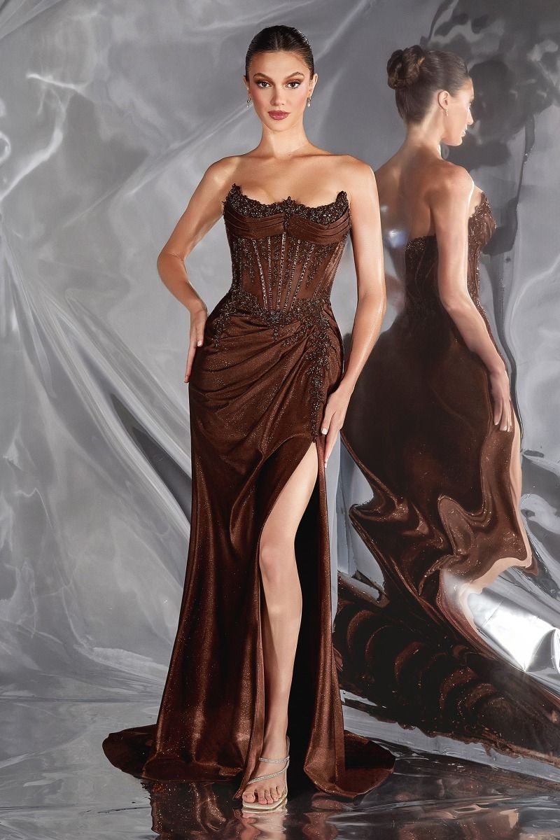 MAVERICK GOWN - CORSET DRESS WITH PLEATED BODICE | LADY BLACK TIE