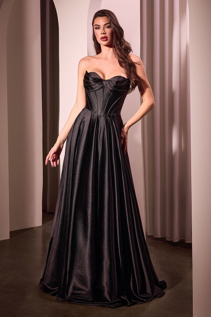 Lady Black Tie - Ellery Gown - Satin A-line Dress With Pockets - Size 4 Lady Black Tie - Ellery Gown - Satin A-line Dress With Pockets - Size 4