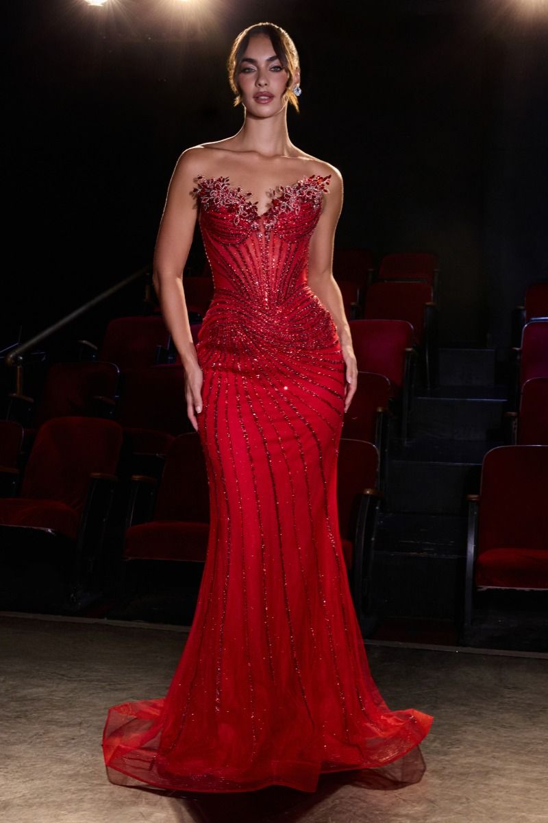 Ursula Gown - Mermaid Dress With Illusion Bodice