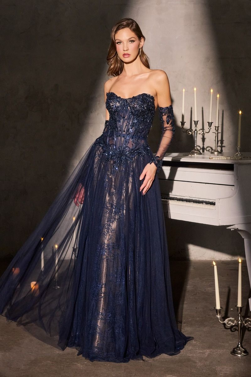 LILITH GOWN - A-LINE TULLE DRESS WITH GLOVES | Lady Black Tie LILITH GOWN - A-LINE TULLE DRESS WITH GLOVES | Lady Black Tie