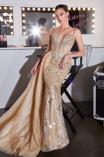 Esperanza Gown - Crystal Embellished Formal Evening Dress