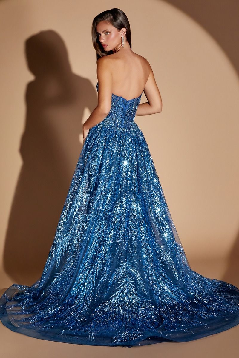 Harlyn Gown - Strapless Formal Gown with Overskirt