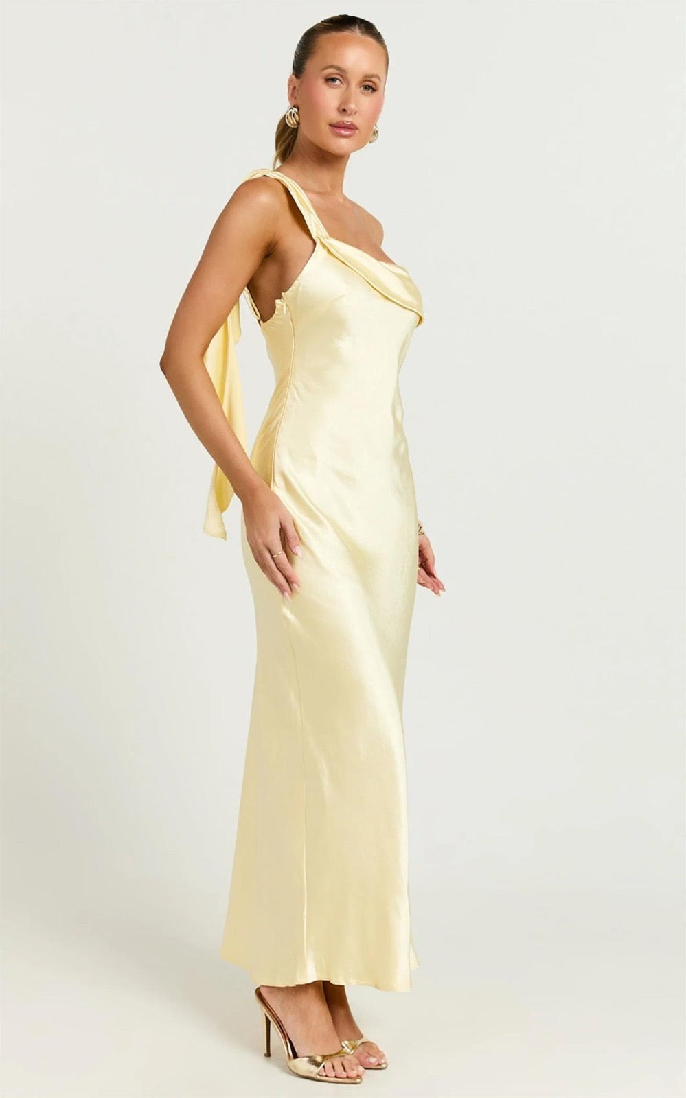 long silk slip dress formal Long satin slip dress Woman, Black
