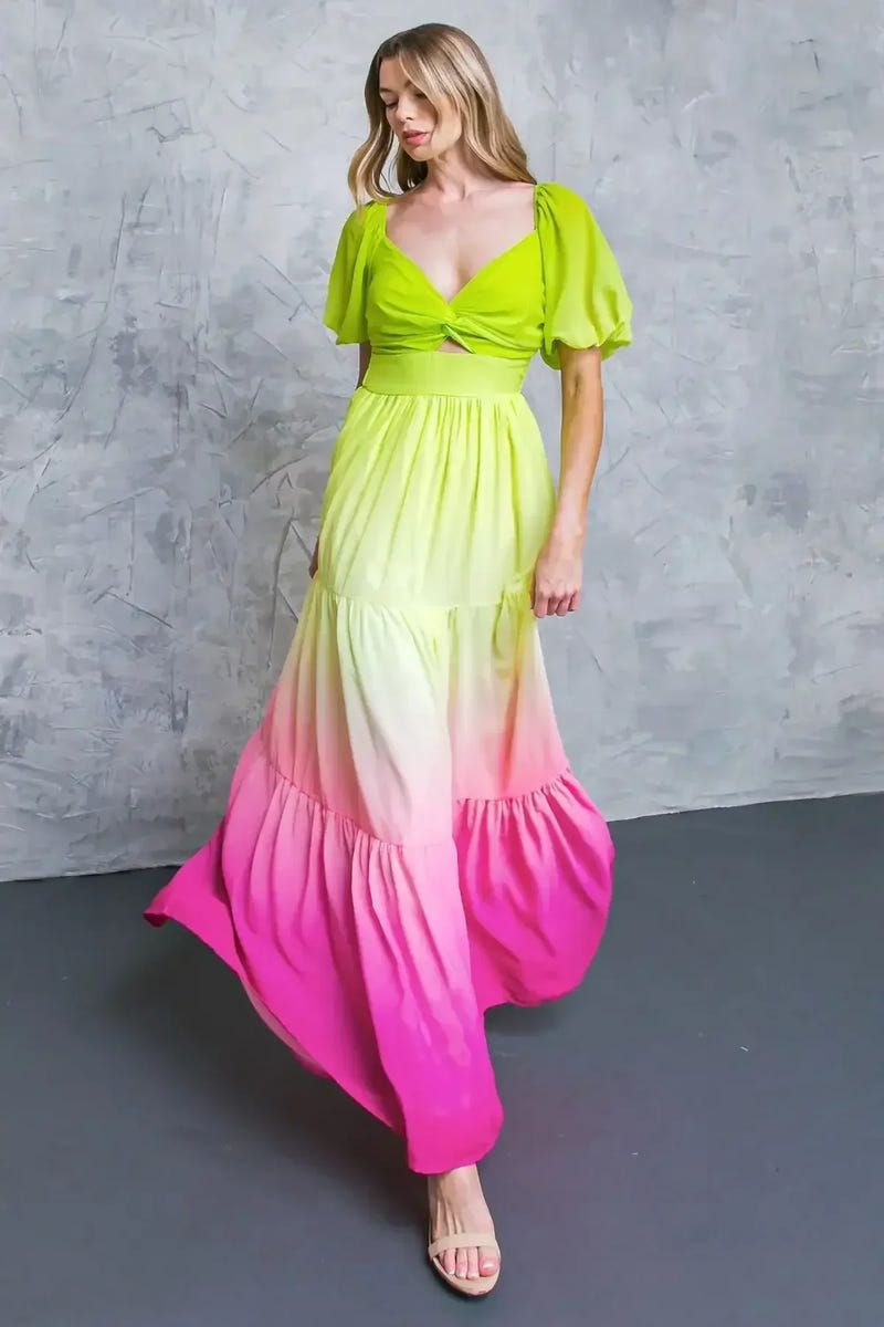 AS FREE AS THE OCEAN WOVEN MAXI DRESS - FINAL SALE