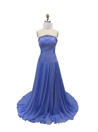 26533 - Ava Presley - Ruched Chiffon Strapless Gown