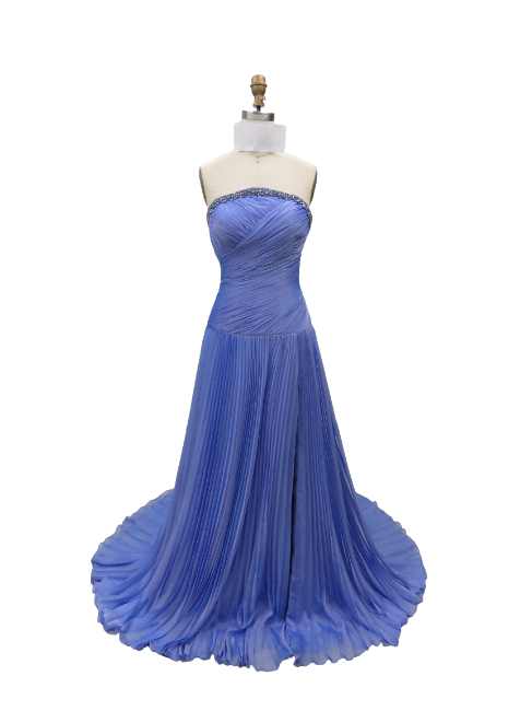 26533 - Ava Presley - Ruched Chiffon Strapless Gown