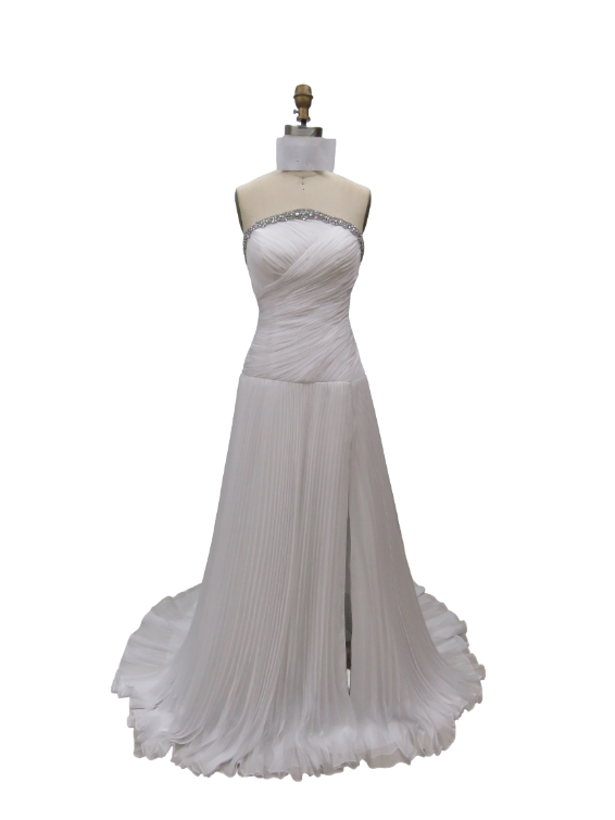 26533 - Ava Presley - Ruched Chiffon Strapless Gown