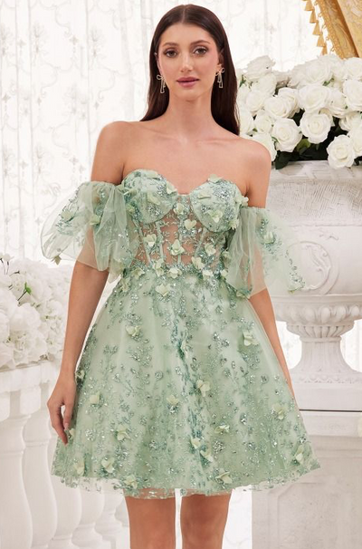 Evie Mini Dress - FLORAL STRAPLESS SHORT DRESS