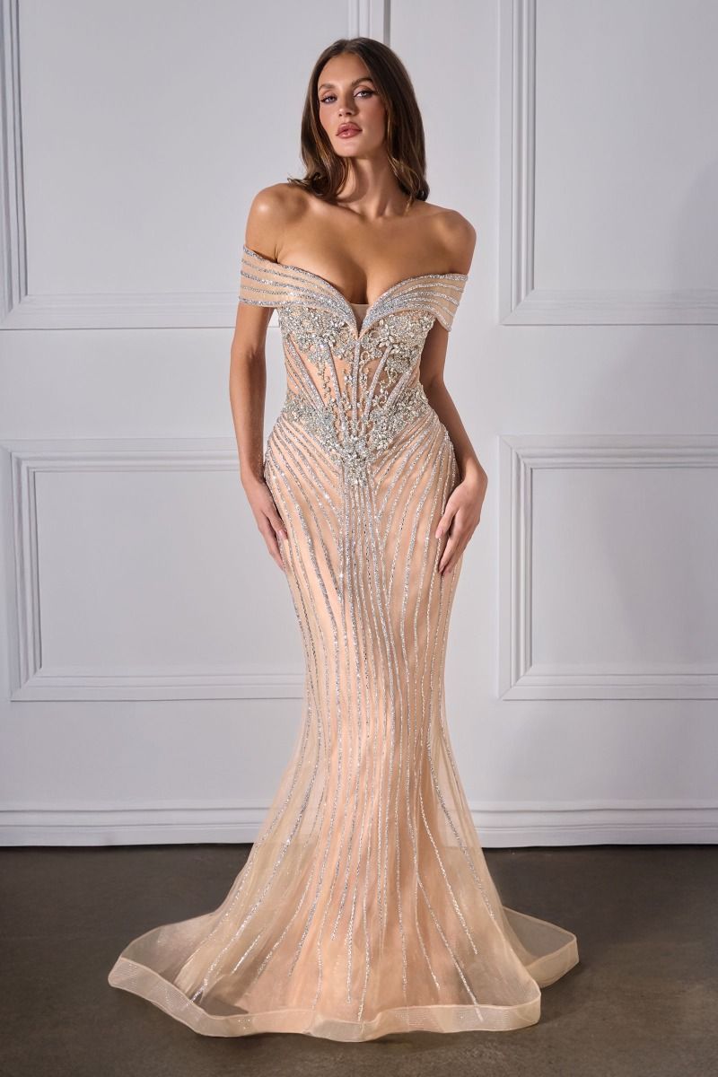 BIANCA GOWN - MERMAID BEADED EVENING DRESS