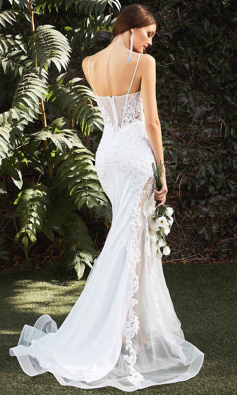 Lady Black Tie - Lucille Gown - Mermaid Illusion Bridal Gown - Off White - Size 14 Lady Black Tie - Lucille Gown - Mermaid Illusion Bridal Gown - Off White - Size 14